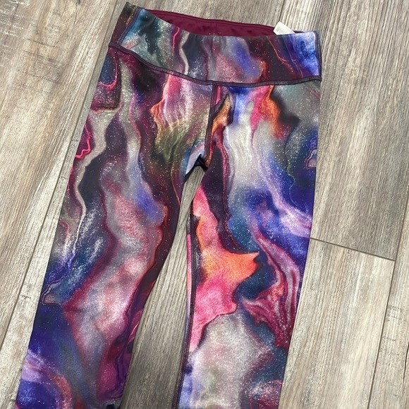 Athleta Girl Printed Chit Chat Tight size 12 - Picture 3 of 9